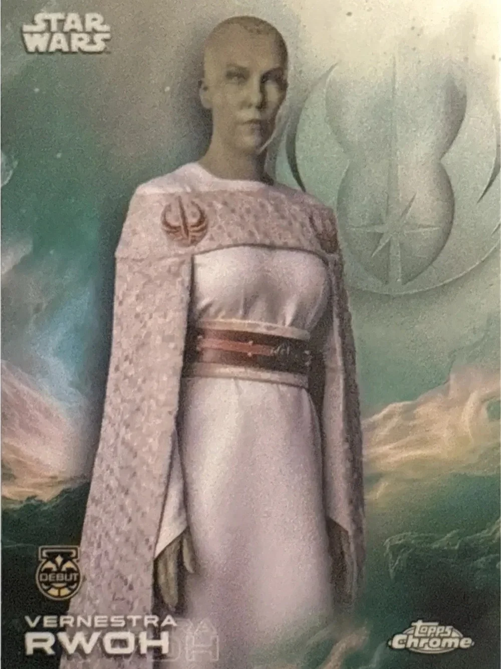 Topps Chrome Star Wars Vernestra Rwoh Trading Card